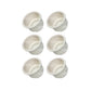 Six (6) Two Tiered White Plastic Cup Holder For Boats RVs Car Truck Pool Table