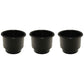 (3 Pack) Large Jumbo Cup Holders Black Plastic Boat RV Car Truck Insert