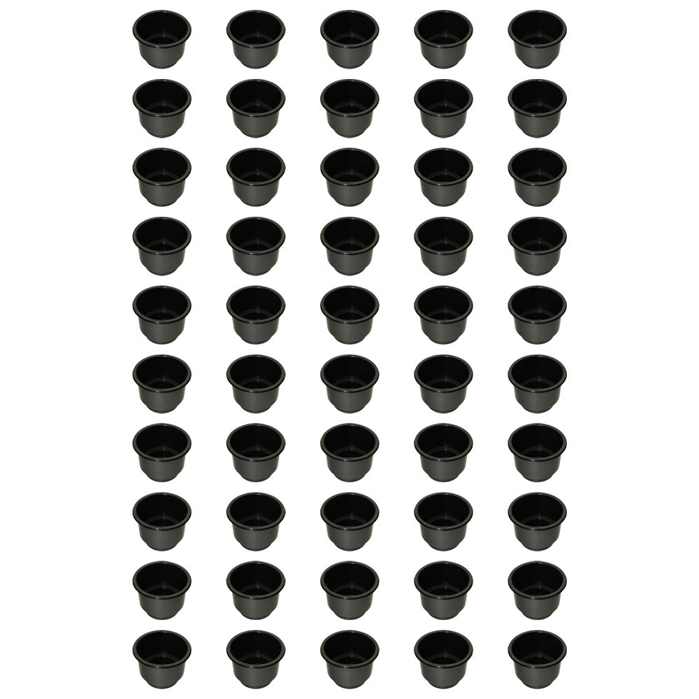 OTK20-0461_x50 - Qty 50: Black Plastic Cup Holder (Jumbo)
