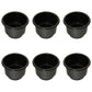 Qty 6: Black Plastic Cup Holder (Jumbo) Fits Universal Products