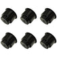 Qty 6: Black Plastic Cup Holder (Jumbo) Fits Universal Products