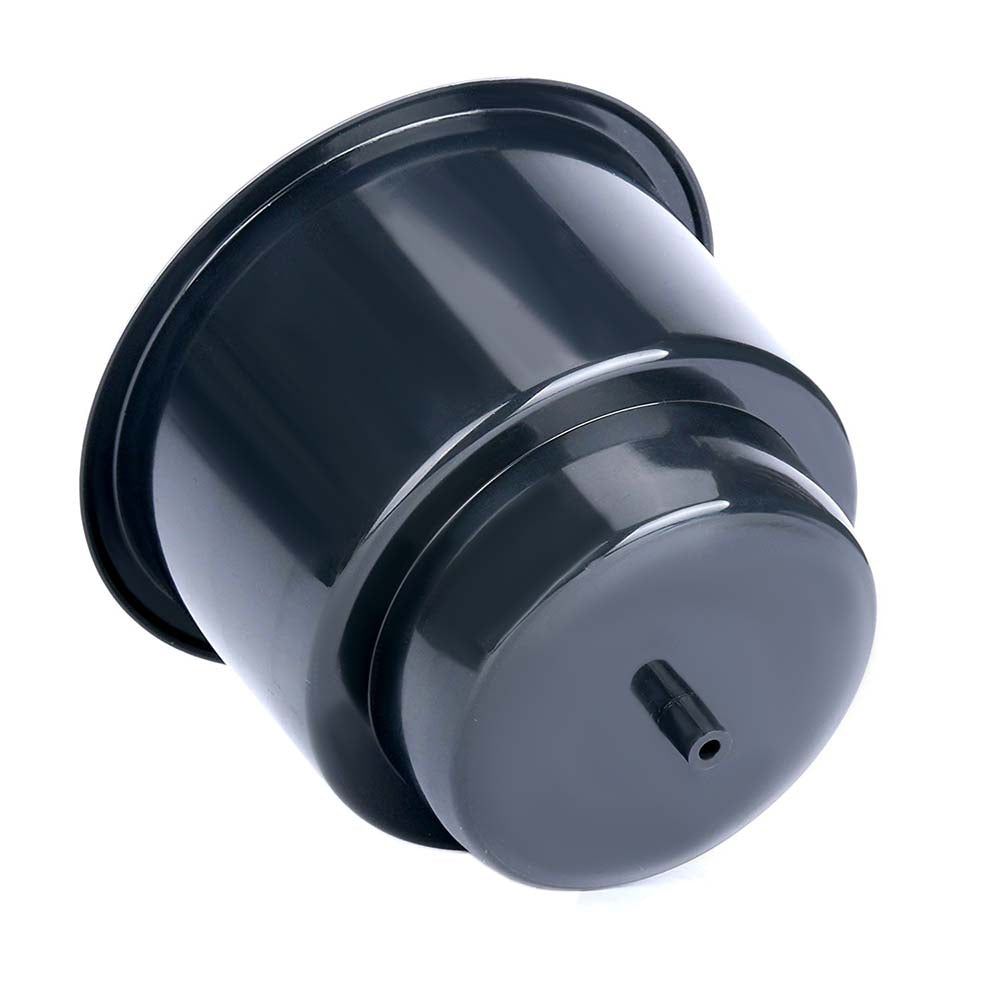 Black Plastic 2 Tiered Cup Holder w/ Place to Drill Drain Hole for Boats Pontoon