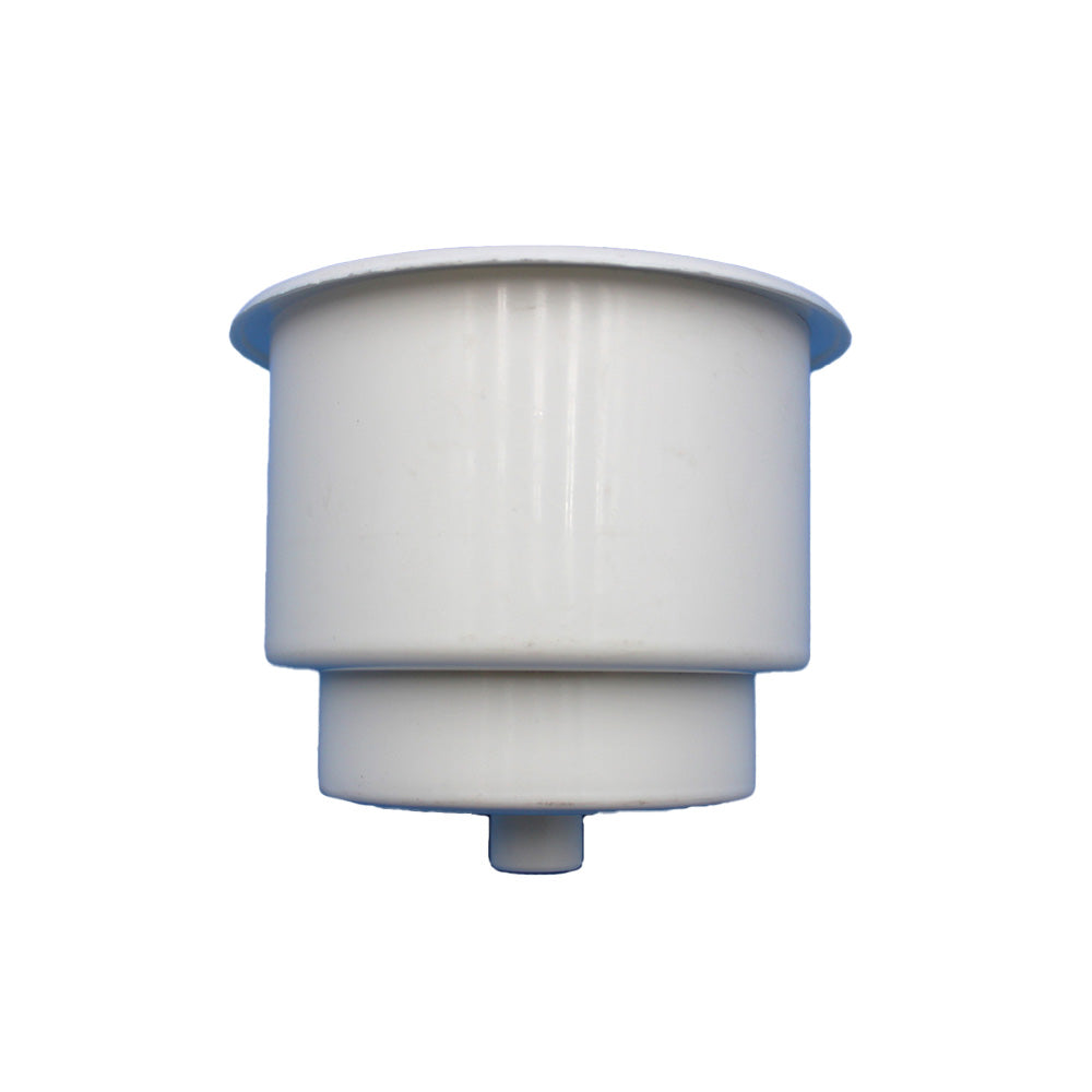 Single Plastic Two Tiered White Plastic Cup Drink Can Holder Boat RV Drain Hole