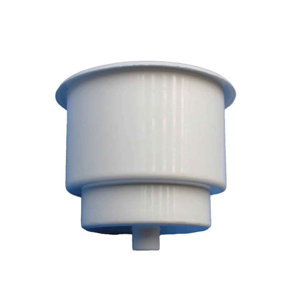 Single Plastic Two Tiered White Plastic Cup Drink Can Holder Boat RV Drain Hole