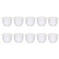 10pcs White Recessed Plastic Cup Drink Can Holder with Drain Cup Holders Boat