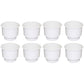 Qty 8: White Plastic Cup Holder w/ Drain Hole Fits Universal Products