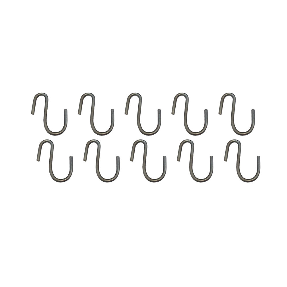 New Aftermarket Replacement Set of 10 S Hooks 3/16" Diameter S Shaped Hooks