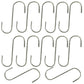 Twelve (12) New All-Purpose 5" Utility S-Hook For Various Indoor & Outdoor Uses