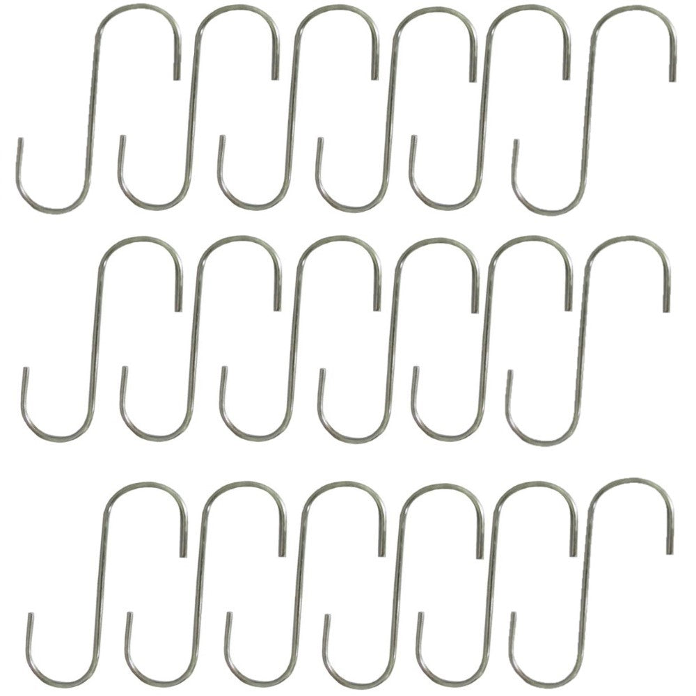 (18) 5" Steel S-Hooks For Various Household and Yard & Garden Applications