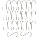 (20) 5" Steel S-Hooks For Various Household and Yard & Garden Applications