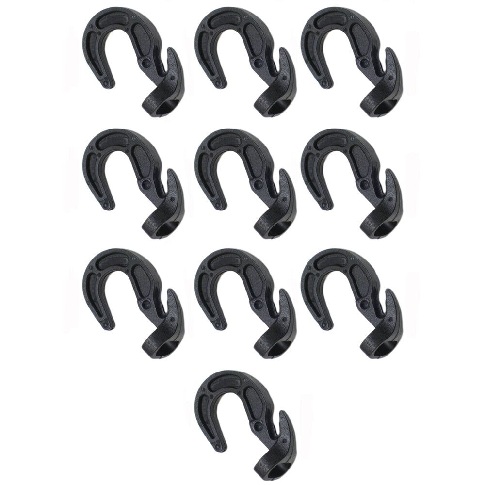 (10) Shock Cord Hooks Adjustable Ball Rubber Boat Bungee Tarp Bungie Cover