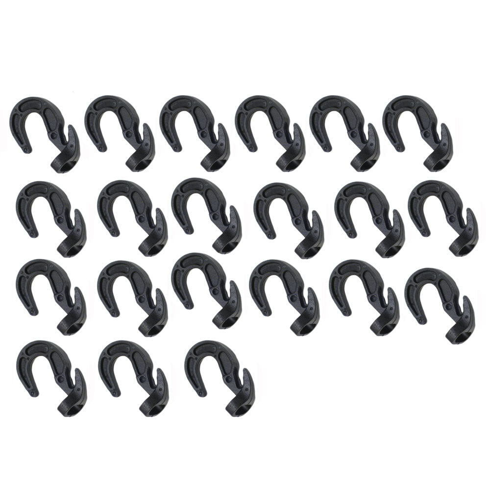 20 Shock Cord Hooks Adjustable for Rubber Rope Bungee Bungie Tarp Boat Cover
