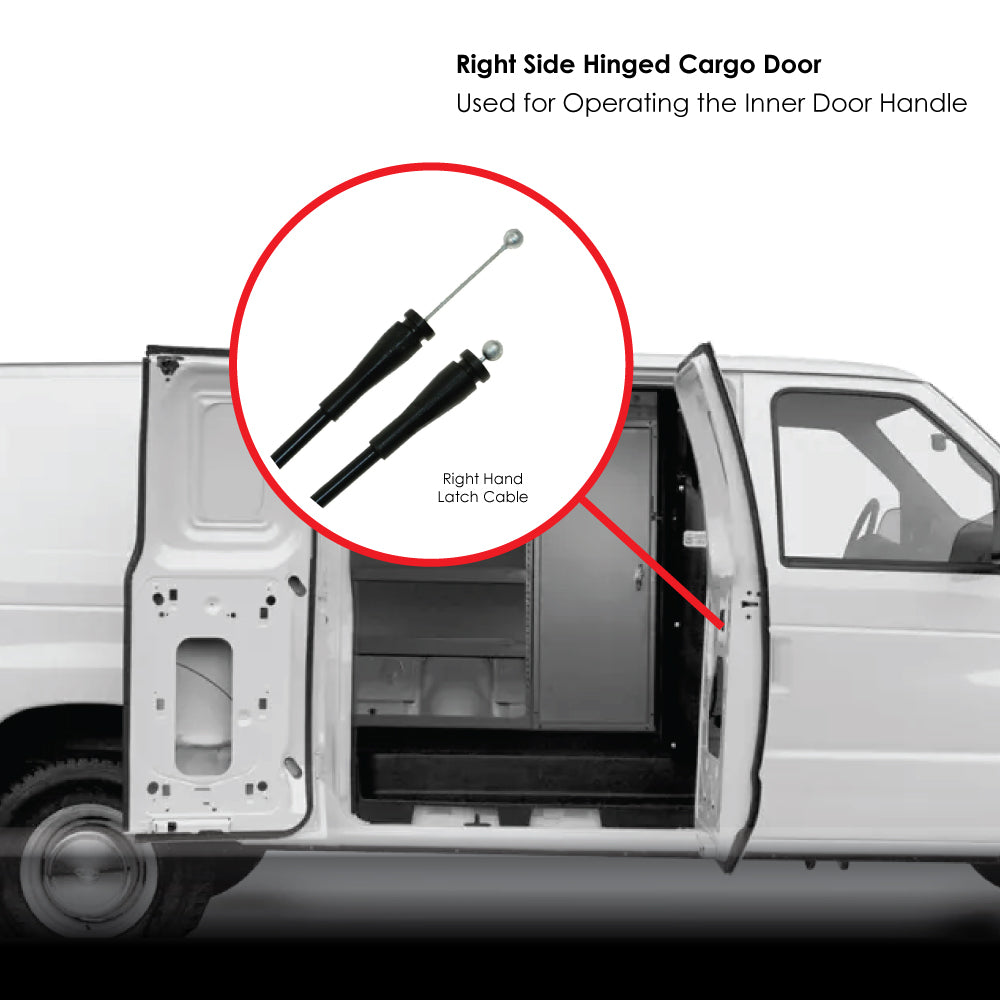 Right Tractor Hinged Door Inside Latch Cable Fits Ford Replaces AM-372686476