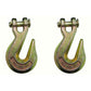 (2) 3/8" Grade 70 Clevis Grab Hooks