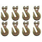 8 G70 3/8" Clevis Grab Hooks for Wrecker Tow Chain Flatbed Trailer Tie-Down