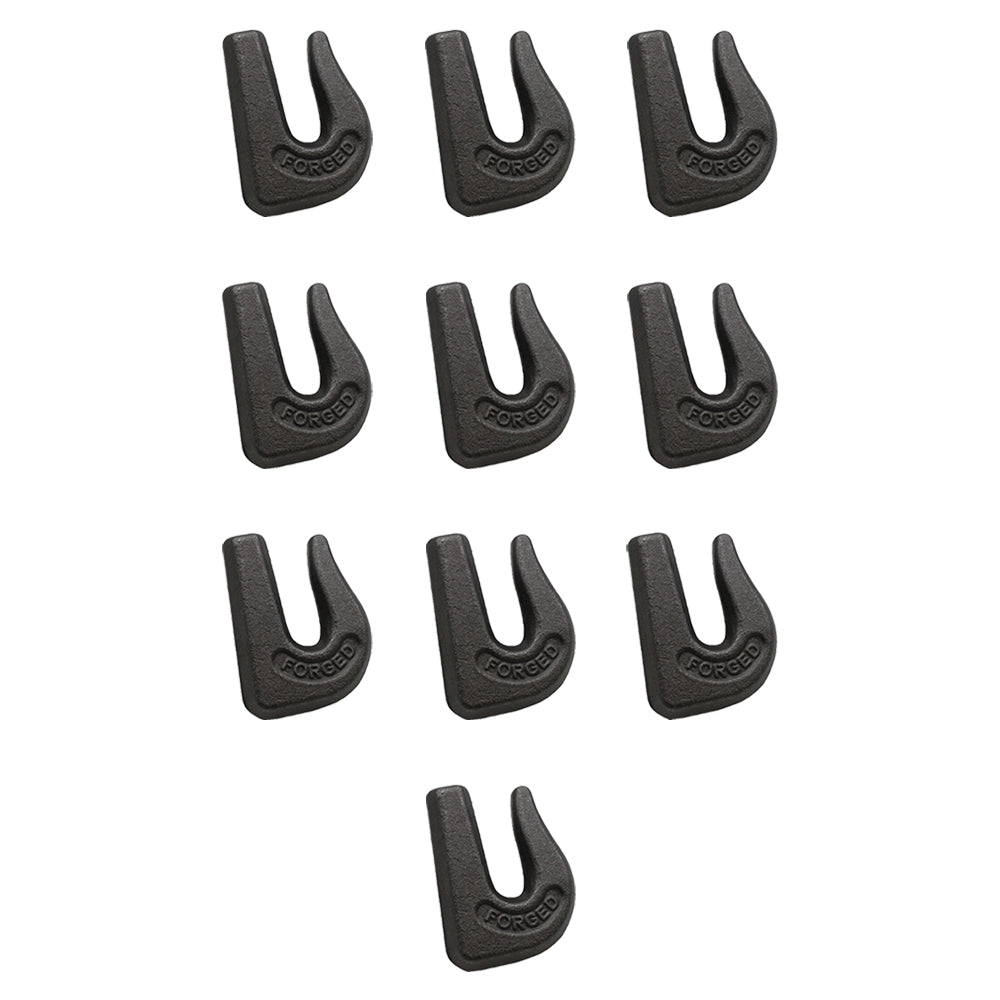 Pack of 10 G70 3/8" Weld On Chain Grab Hooks Bucket Flatbed Trailer WLDHSC038