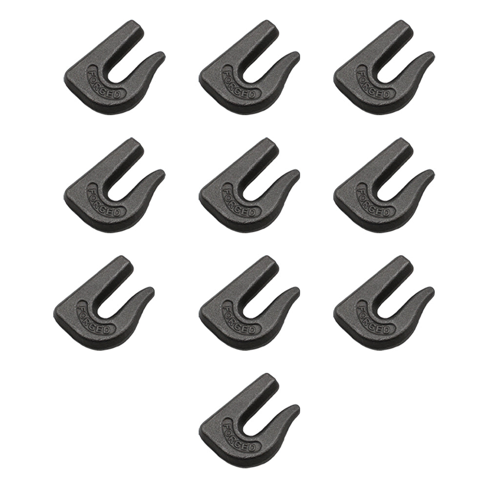10 Weld On Grab Chain Hooks 3/8" G70 Bucket Trailer Rigging 6,600 WLL 0900104