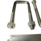Boat Trailer Leaf Spring 9/16" U-Bolt Kit Fits Boat and Other Trailer Axles