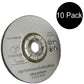 (10) 4" x 1/4" x 5/8" Metal Grinding Wheel Angle Grinder-Grinding Disc Type 27