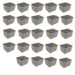 (Pack of 24) Gray Cage Cups hold 1 Pint / 16 fl oz to Hang Feed & Water for Pets