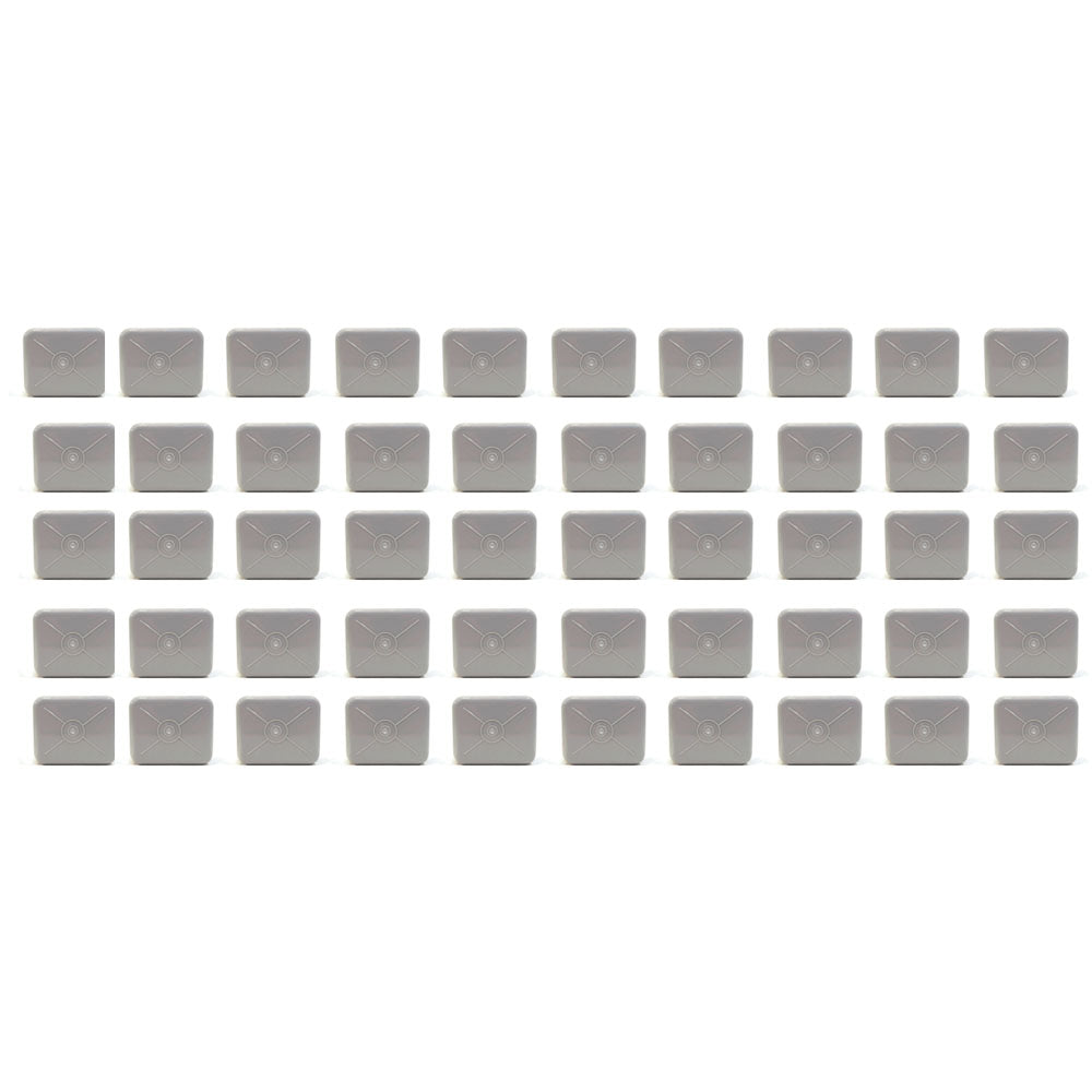 (Pack of 50) Gray Cage Cups hold 1 Pint / 16 fl oz to Hang Feed & Water for Pets