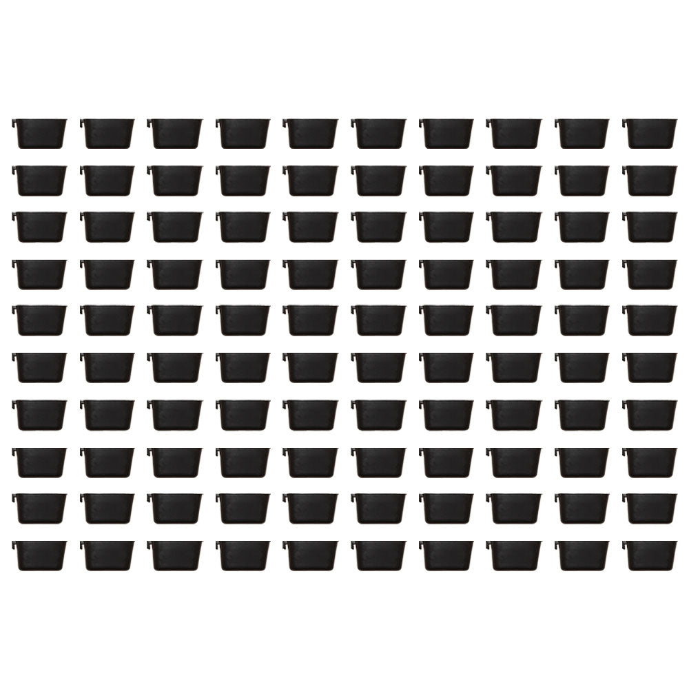 Set of 100 1 Pint/ 16 Fl Oz Hanging Feed and Water Cage Cup Pheasants Waterfowl