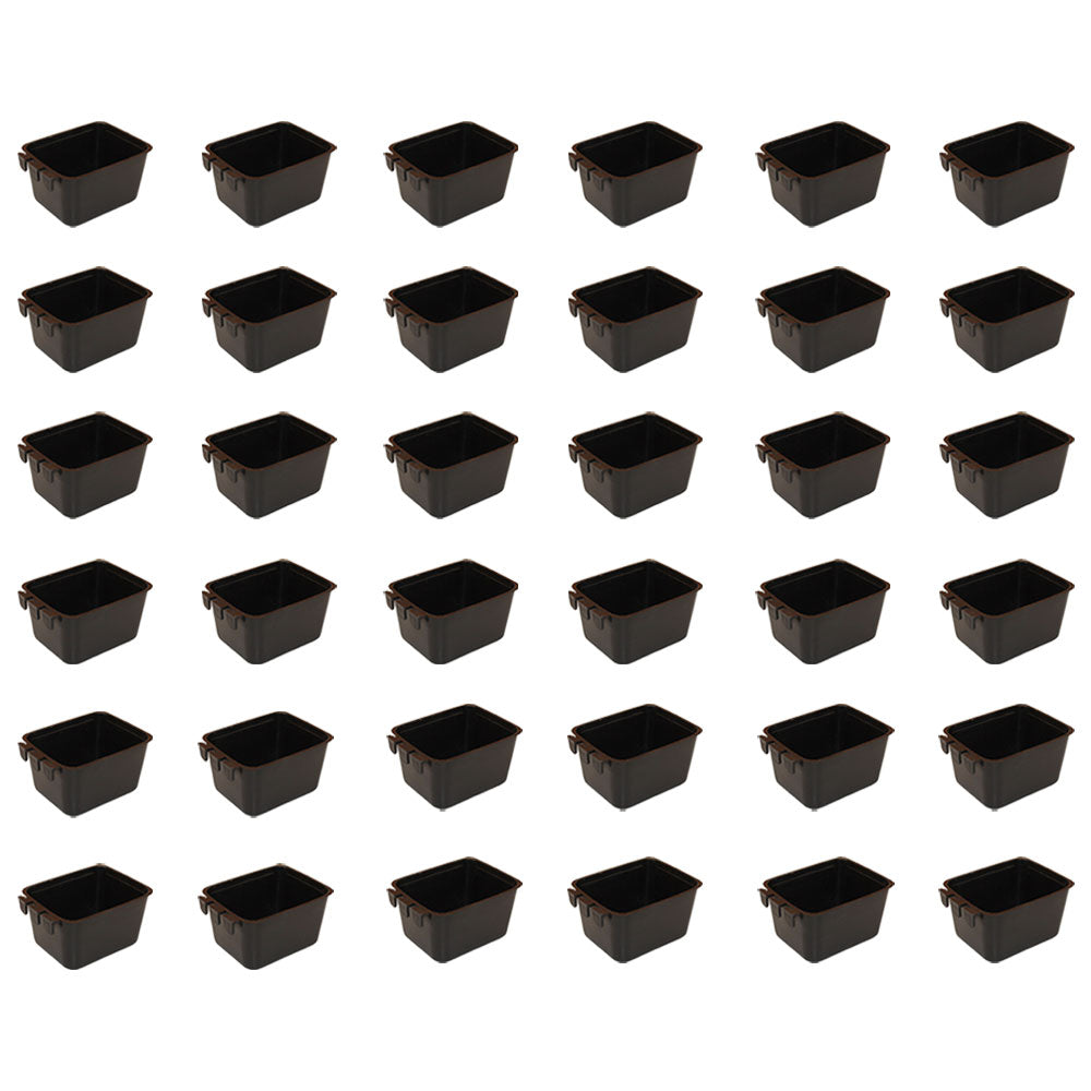 Small Cage Cup / 2 Cups / Chicken Feed and Water Cups - 36 Count Bulk Pack