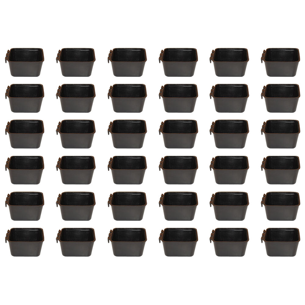 Small Cage Cup / 2 Cups / Chicken Feed and Water Cups - 36 Count Bulk Pack