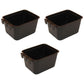 Cage Cups 3-Pk Black 1 Pint / 16 fl oz Hanging Feed & Water Cups Chicken Poultry