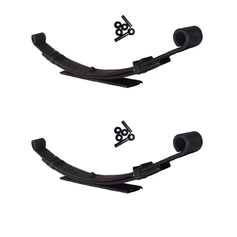014675 Qty 2: Heavy Duty Golf Cart Leaf Springs w/ Bushingss Fits Club Car