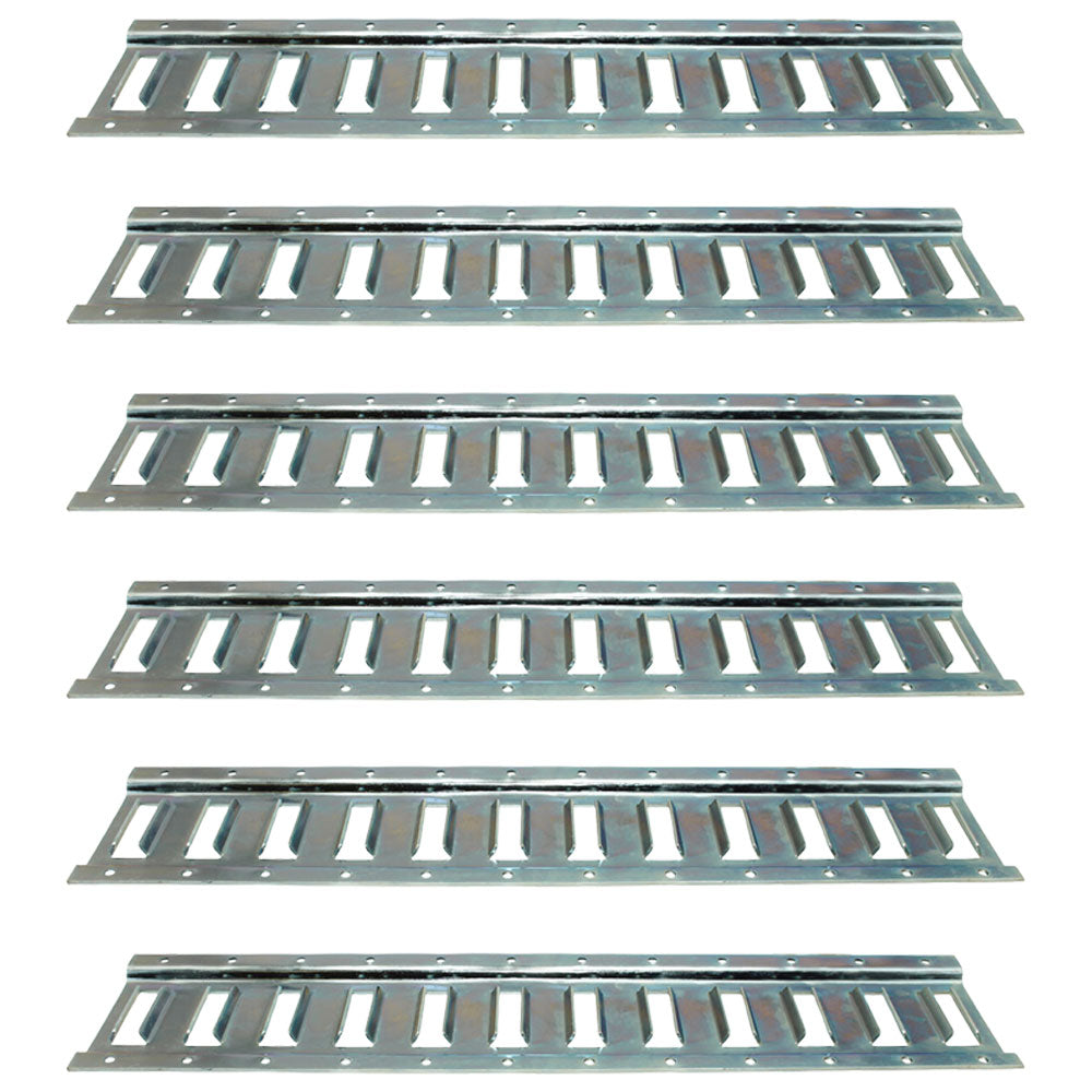 Set of (6) E Track Rail Tie Down Horizontal for Truck/Trailer (2' ETracK)
