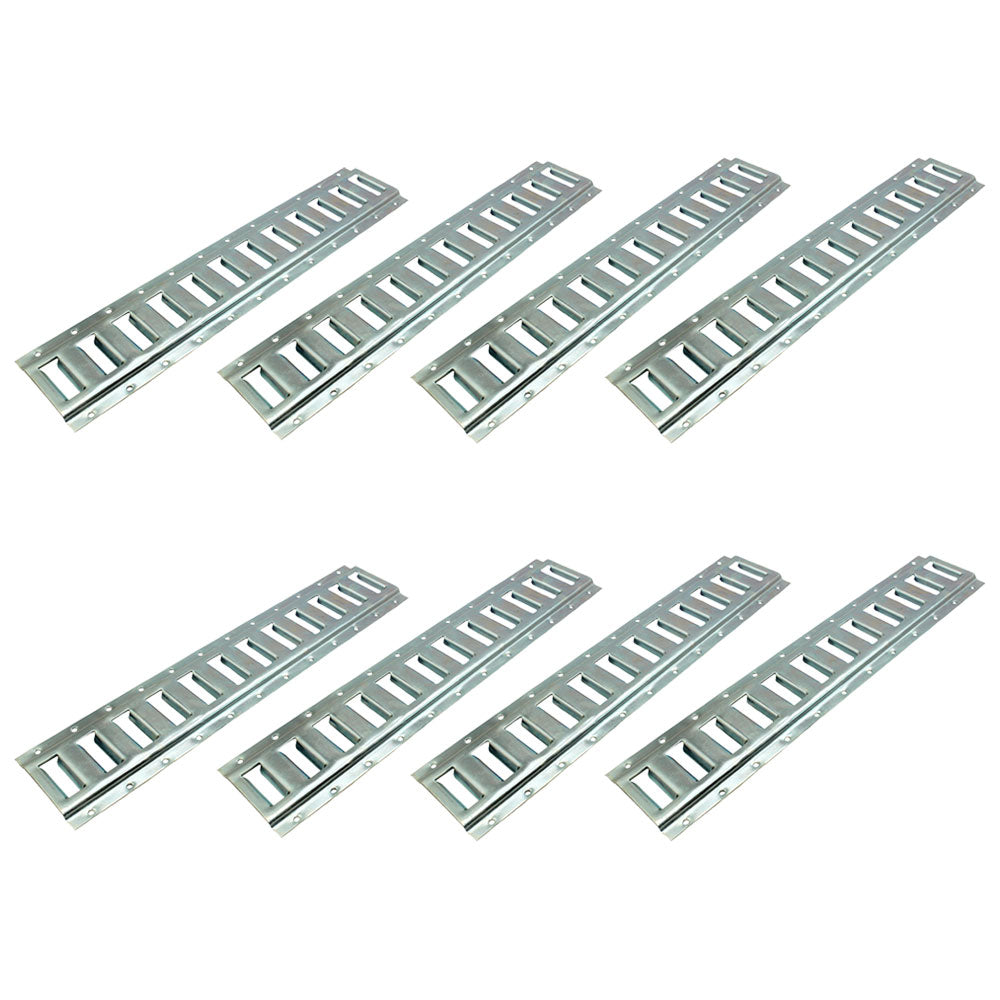 (8) Black Enamel Finish Steel E Track Tie-Down Rail System for Truck/Trailer