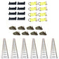 Set of 5 Foot E-Tracks with End Covers, O-Rings and Tie Straps 660001 5HETZ