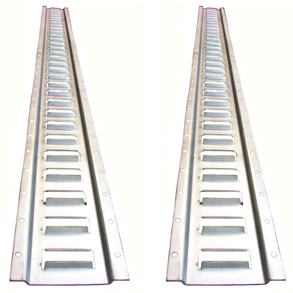 Set of Two (2) Galvanized 5' Horizontal E-Track Tie-Down Rails