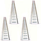 Set of (4) New 5' Horizontal E-Track Rail For Truck Trailer Cargo Van Utility