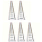 5 Piece E-Track 5 Ft Horizontal Trailer Heavy Duty 12 Gauge for Trucks