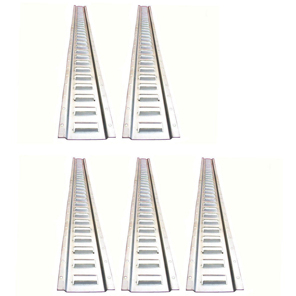 5 Pieces E-Track 5 ft Horizontal/Trailer Tie-Down Rail Galvanized