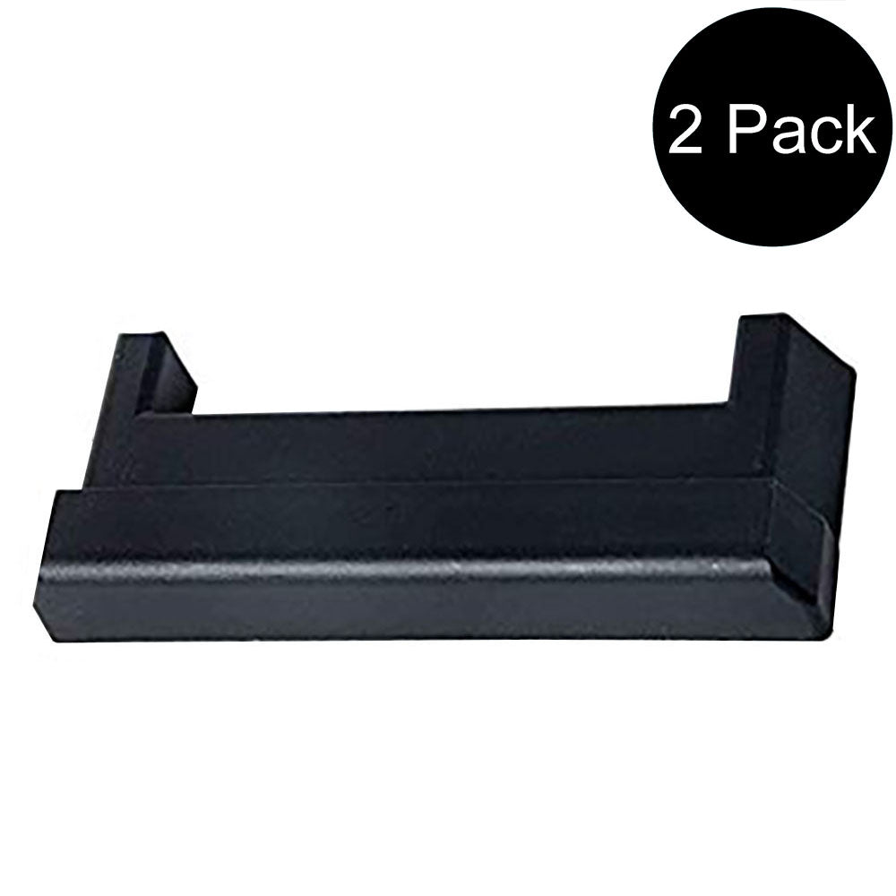 Set of (2) Plastic E Track Tie-Down Rail End Cap End Protector Cover