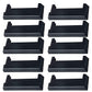 10 E Track Tie-Down Rail End Covers Durable Black Plastic End Protector Caps