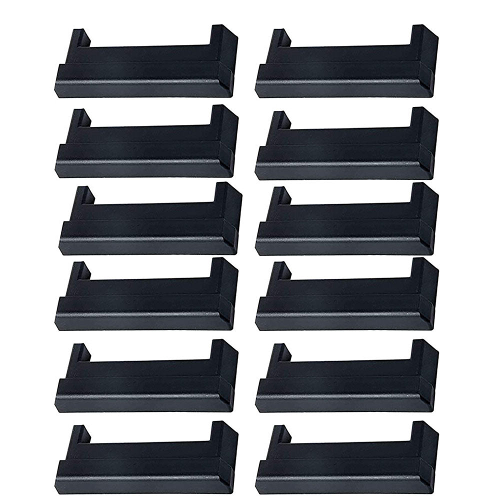 (12) Plastic Tie-Down Rail End Cap End Protector Cover For Horizontal E-Track
