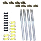 E-Track Tie-Down Kit 4 Galvanized 8' Horizontal E Track Rails 8 End Cap