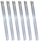 (6 Piece) 8 ft Horizontal Galvanized Steel E-Track Trailer Tie-Down Rails