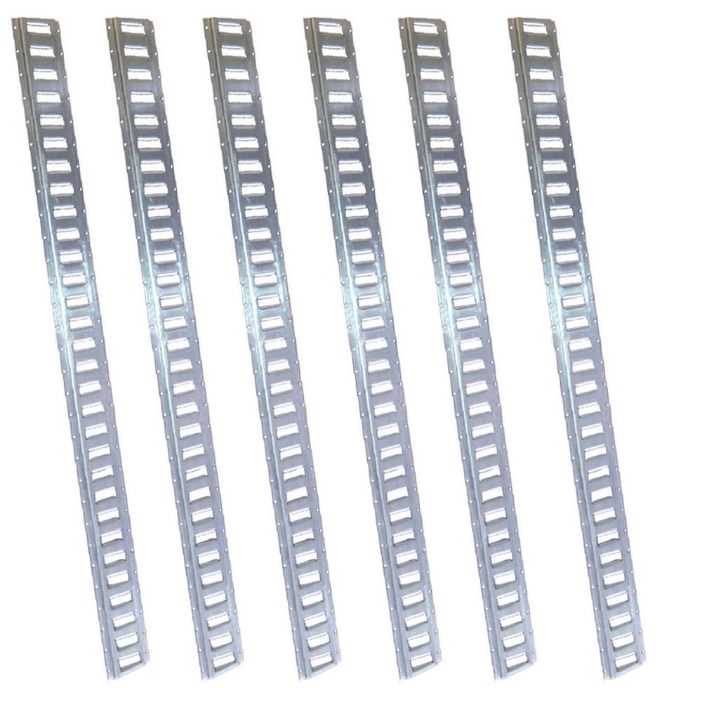 (6) Pack of 8' Horizontal E-Track Trailer Tie-Down Rails Fits Various Trailers