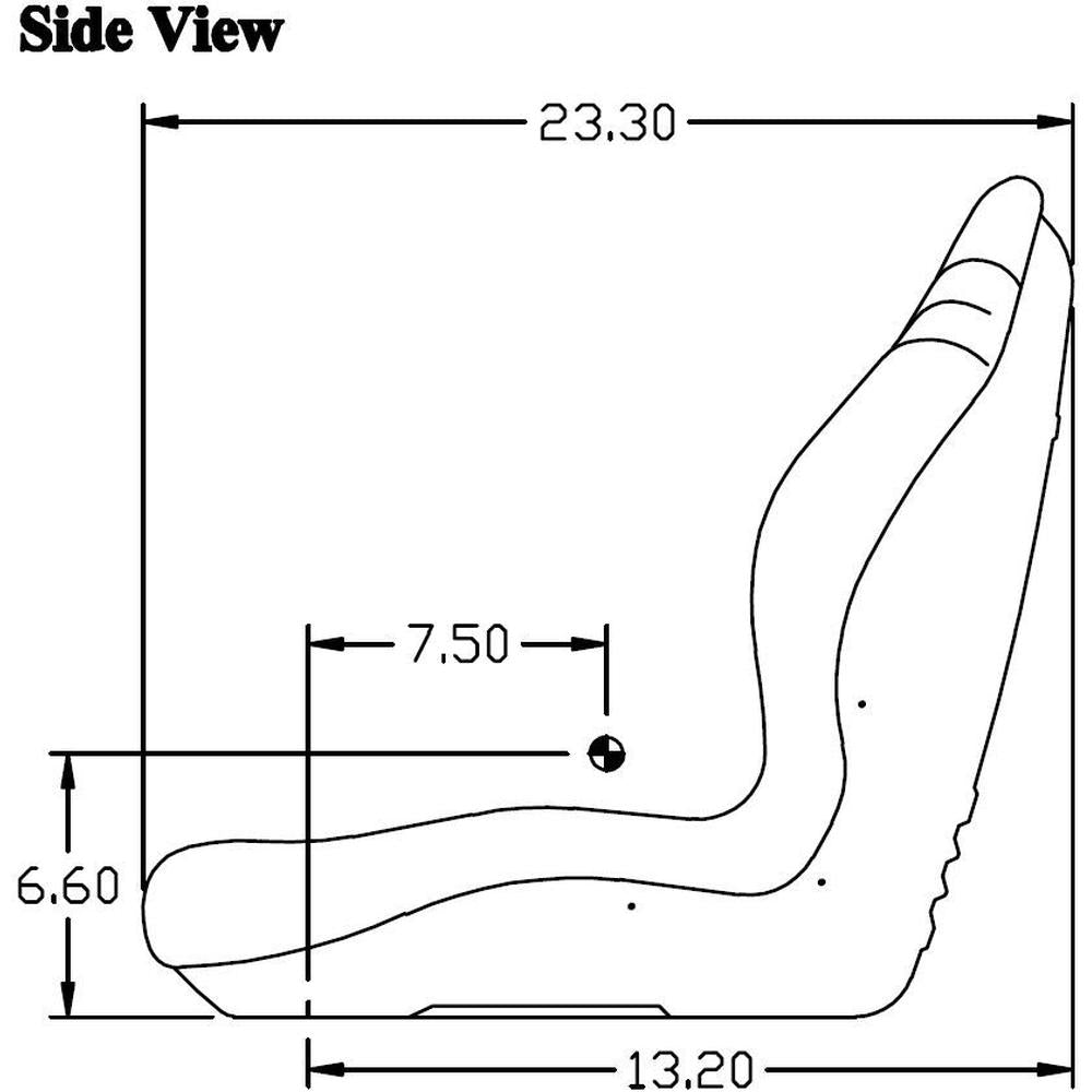 Black Vinyl Seat Fits Hustler Replaces 00367800