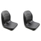 P129-7104 Two New Bucket Seats Fits Kubota KM 129 Fits Massey Ferguson