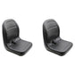 Qty 2: Black Vinyl Seat Fits Bobcat Replaces 7157550