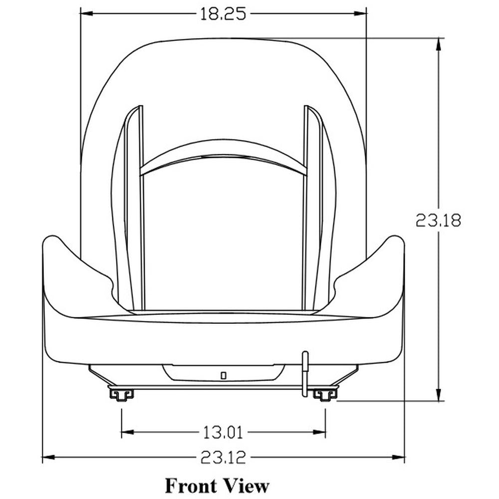 P52 Heavy Duty Seat Fits Mitsubishi Fits Nissan Komatsu Forklift