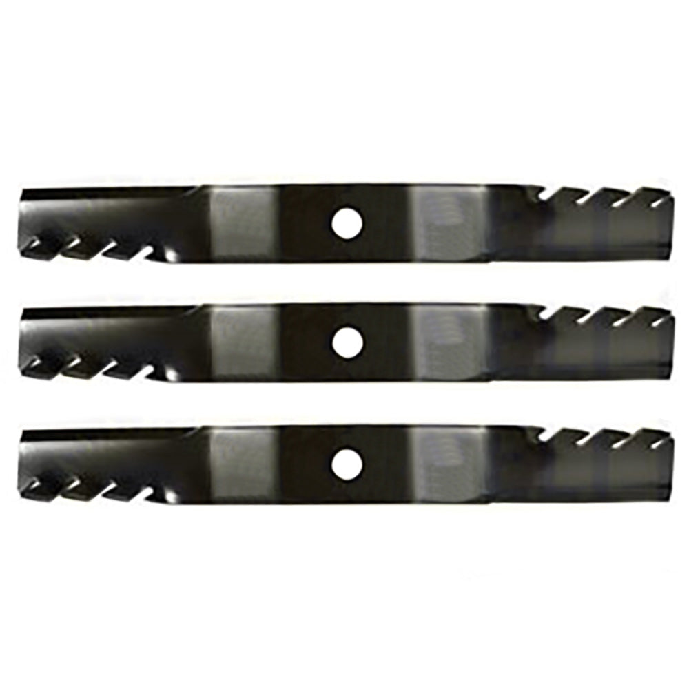 Qty 3: Toothed Mulching Blades Fits Kubota Replaces K5371-99020
