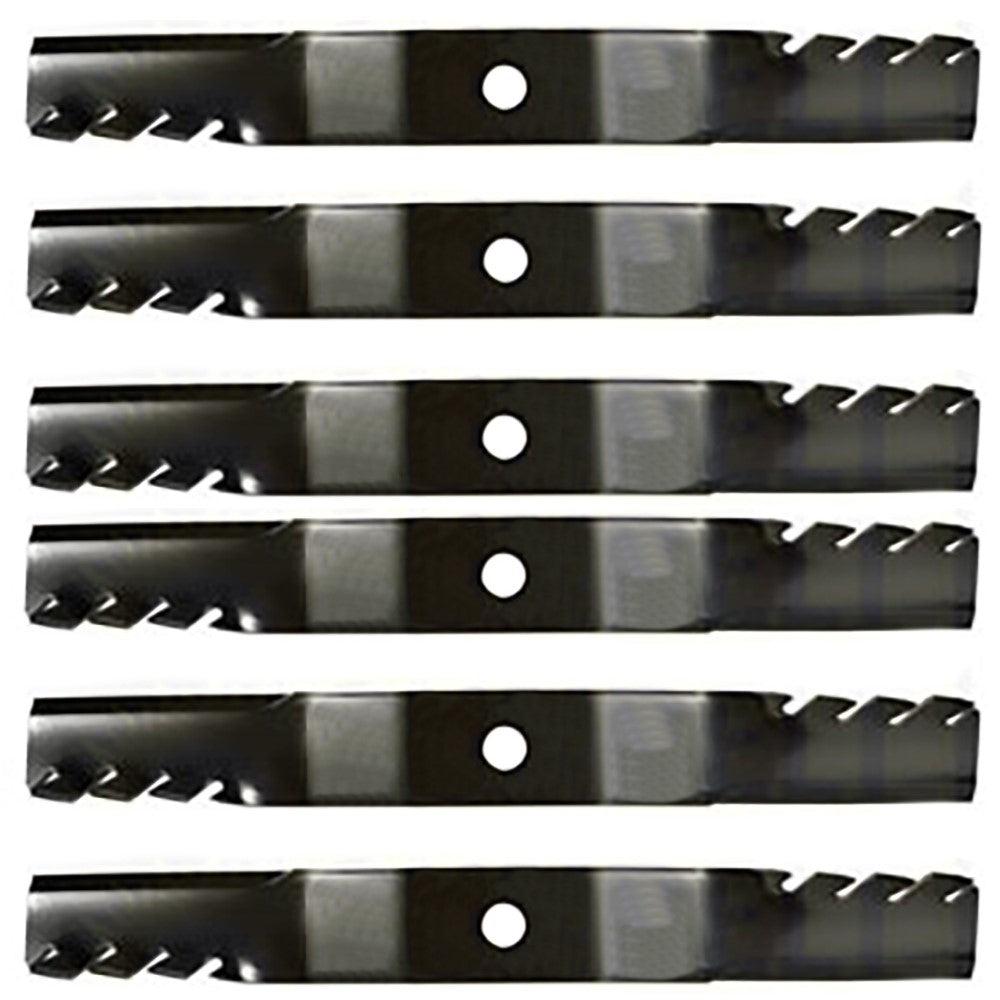 Set of (6) K5371-99040 Superior Mulching Predator Blade Fits Kubota 60" Deck