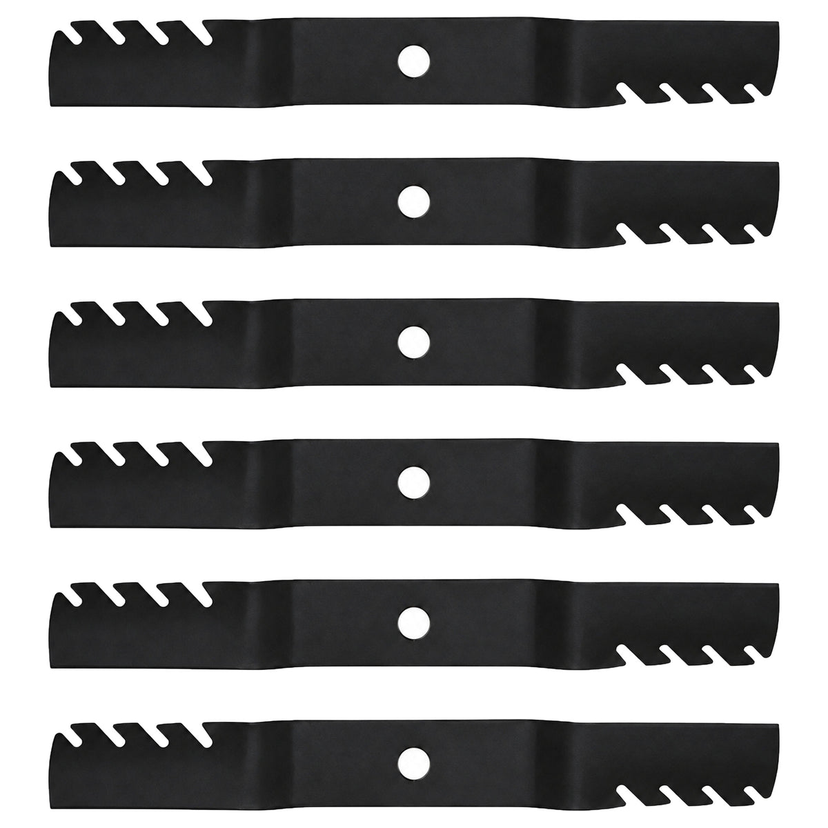 Set of (6) K5371-99040 Superior Mulching Predator Blade Fits Kubota 60" Deck